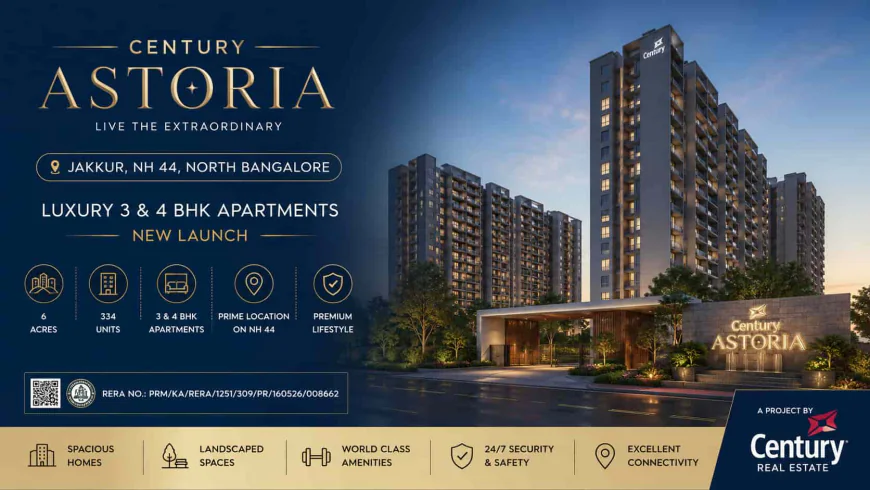 Century Astoria | 334 Luxury Apartments in Jakkur