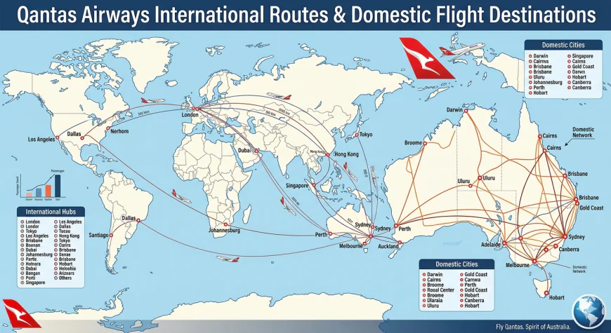 Qantas Airways International Routes & Domestic Flight Destinations