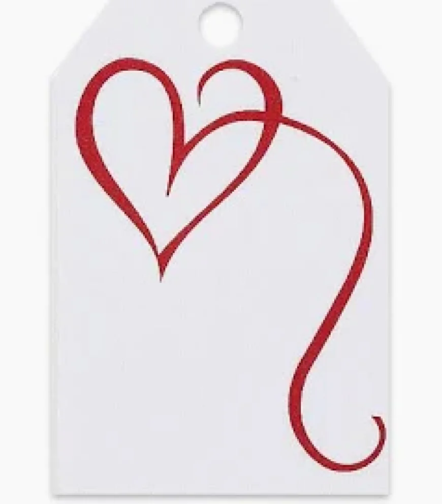 Custom Heart Tags for Handmade Product Styling