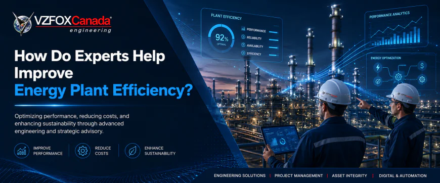 How do experts help improve energy plant efficiency?