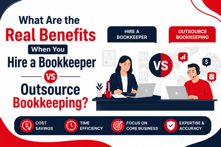 What Are the Real Benefits When You Hire a Bookkeeper vs Outsource Bookkeeping?