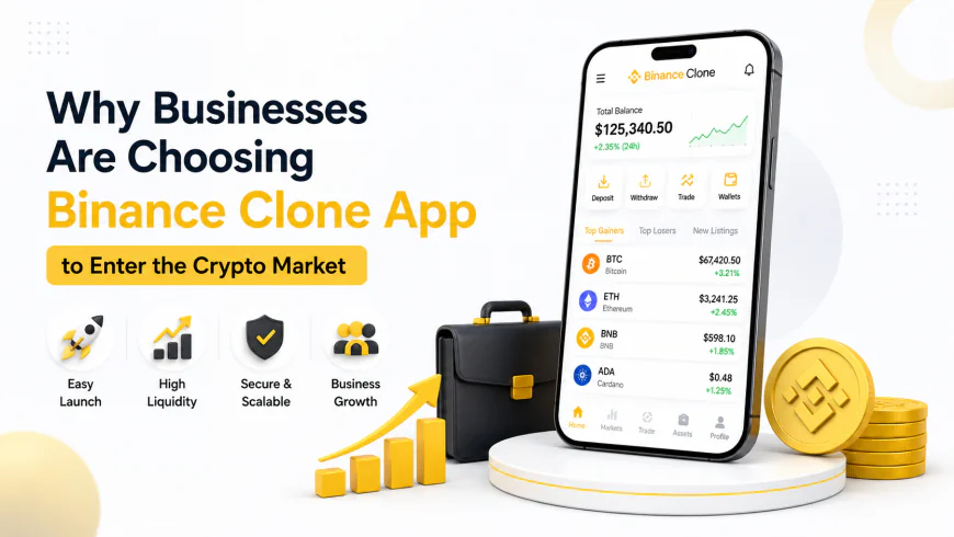 Why Businesses Are Choosing Binance Clone App to Enter the Crypto Market