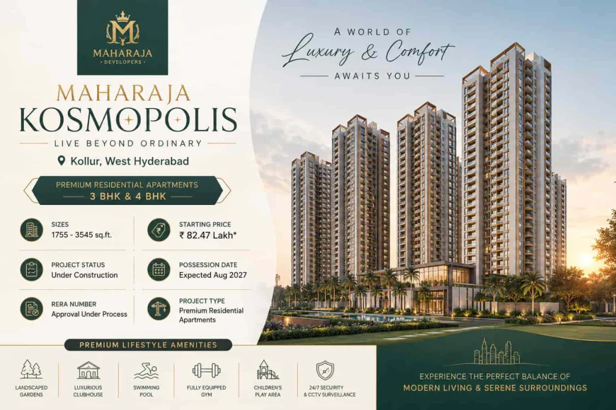 Top Amenities Offered at Maharaja Kosmopolis Kollur Hyderabad