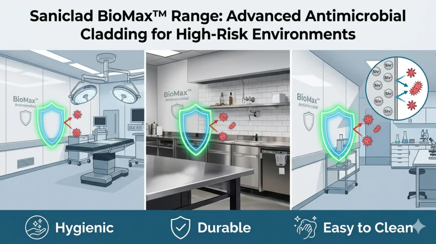 Saniclad BioMax™ Range: Advanced Antimicrobial Cladding for High-Risk Environments