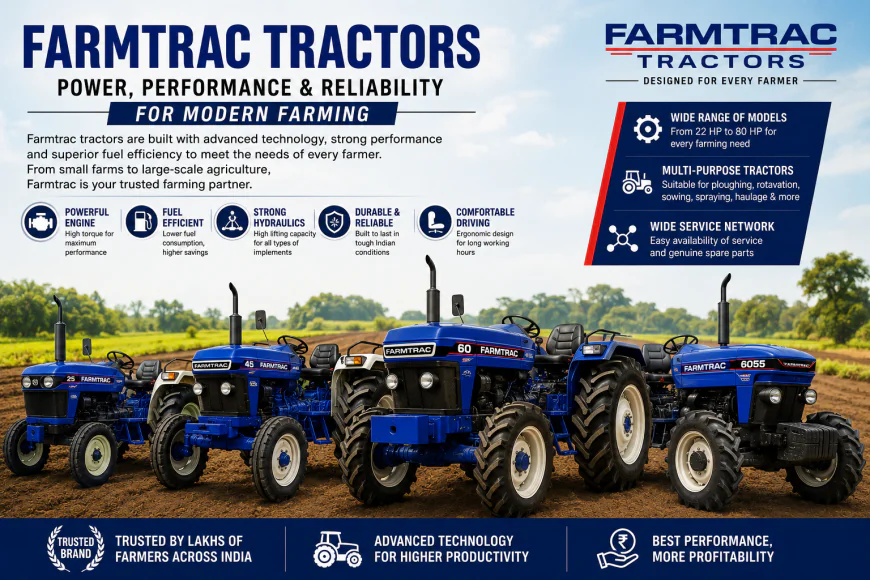 Farmtrac Tractors: Power, Performance, and Reliability for Modern Farming