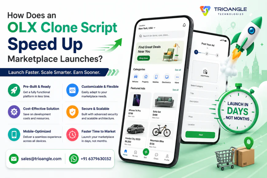 How Does an OLX Clone Script Speed Up Marketplace Launches?