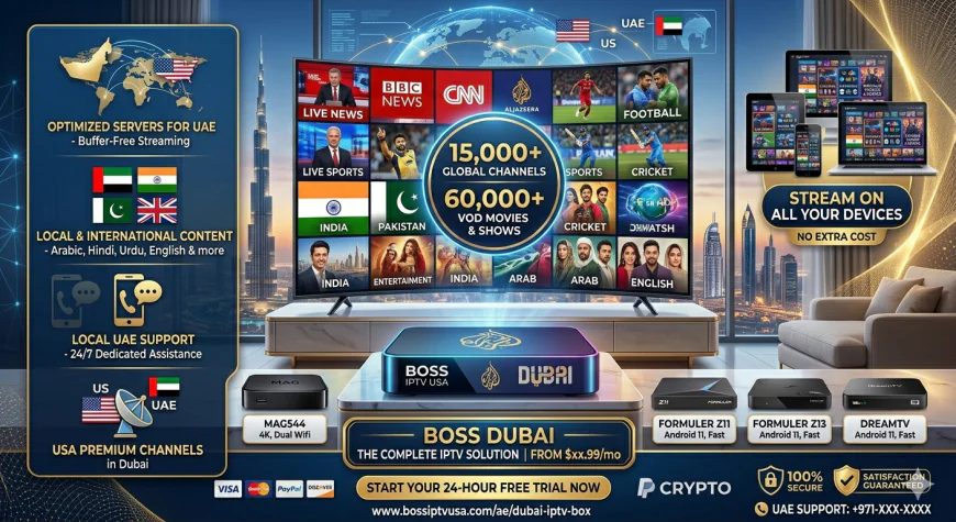Dubai IPTV Box – Best IPTV Streaming Device in UAE | Boss IPTV