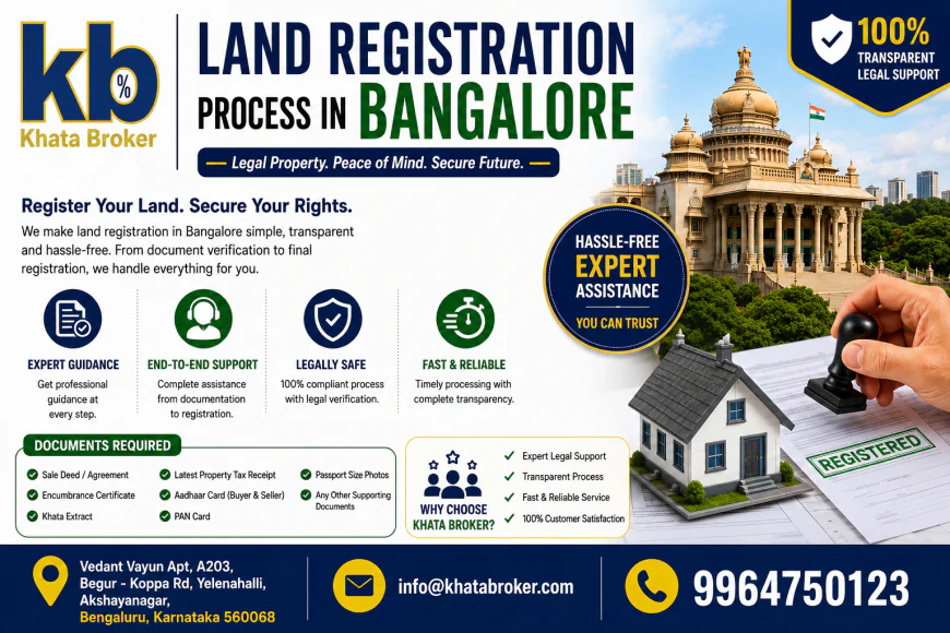 Land Registration Process | Step-by-Step Guide & Legal Checklist by Khata Broker