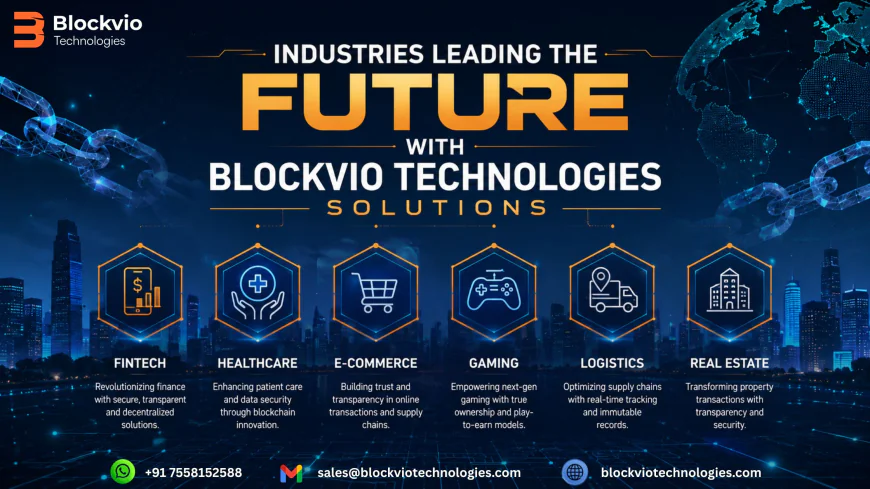 Industries Leading the Future with Blockvio Technologies Solutions