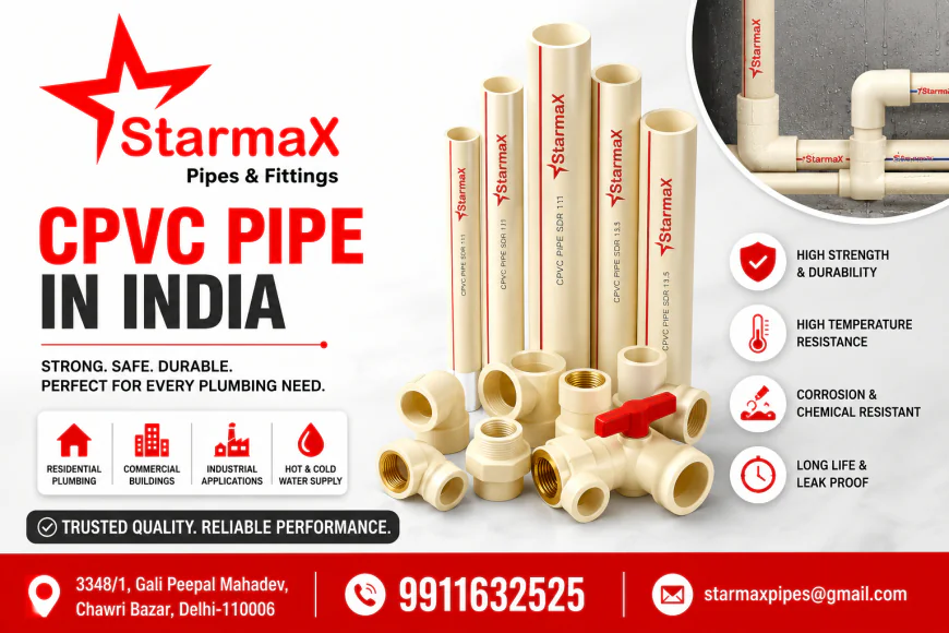 Best CPVC Pipe in India | Starmax Premium Plumbing & Water Supply Solutions
