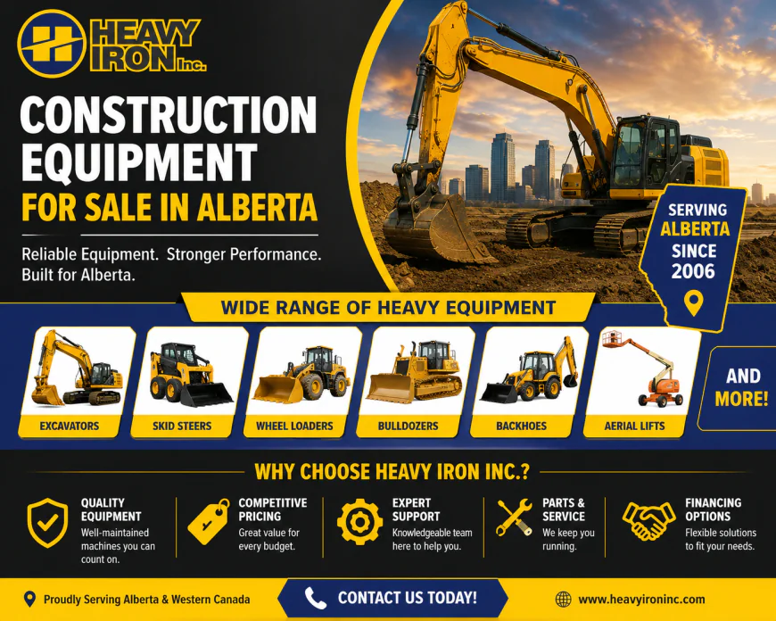 Construction Equipment for Sale in Alberta: Find Reliable Heavy Machinery for Every Job Site
