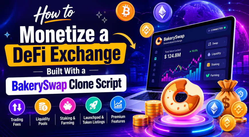 How to Monetize a DeFi Exchange Built With a BakerySwap Clone Script