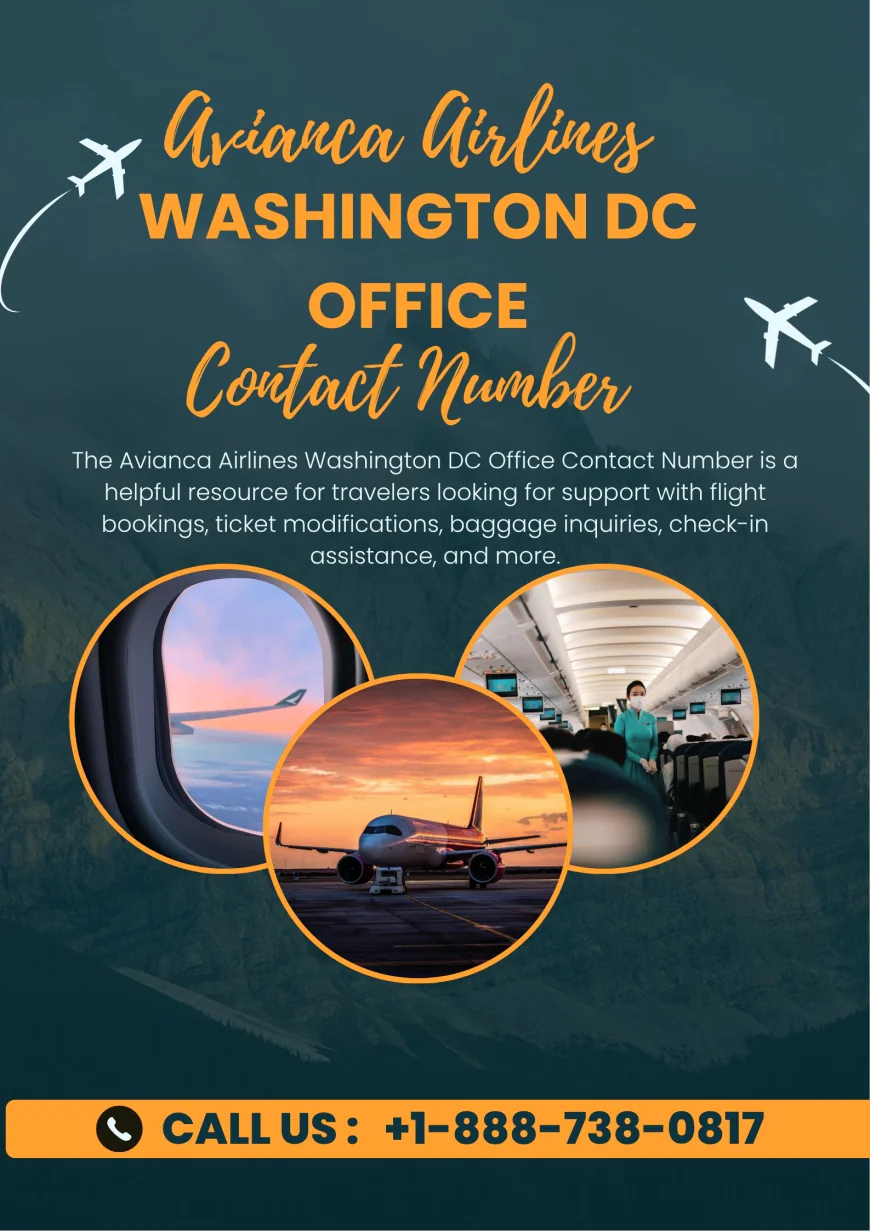 Avianca Airlines Washington DC Office Contact Number +1-888-738-0817
