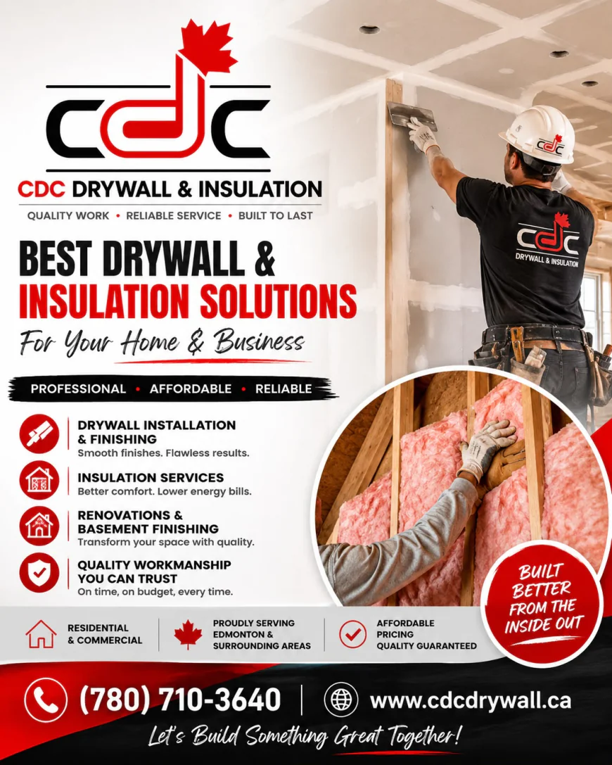 Best Affordable Drywall and Insulation Contractors Near Edmonton, AB for Quality Home Renovations