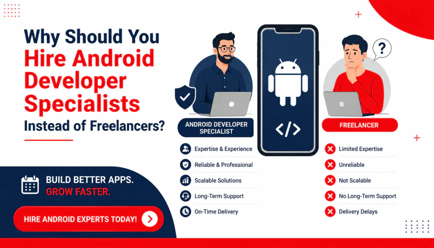 Why Should You Hire Android Developer Specialists Instead of Freelancers?