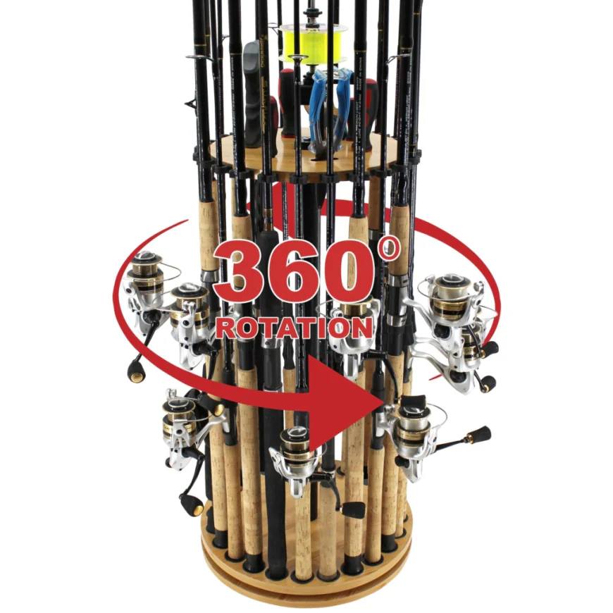 Rotational Efficiency and Rod Preservation: The Engineering of the 24-Fishing Rod Storage Spinning Rack