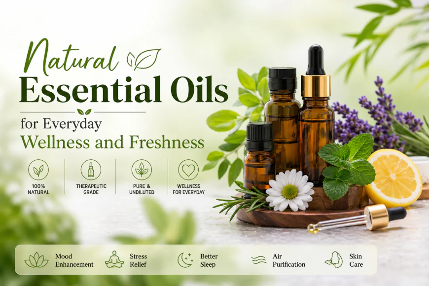 Natural Essential Oils for Everyday Wellness and Freshness