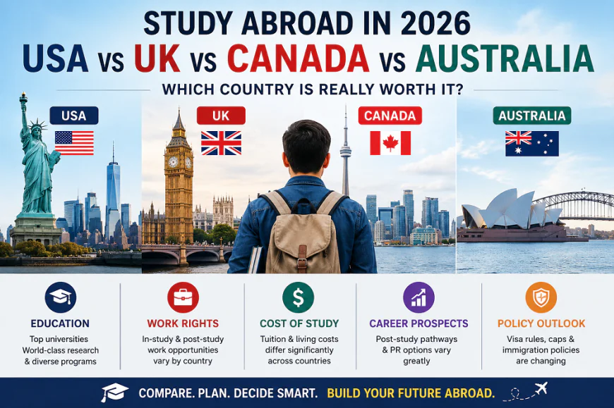 USA, UK, Canada or Australia: Where Should You Study in 2026?