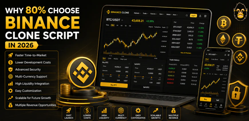 Why 80% of Crypto Entrepreneurs Choose a Binance Clone Script in 2026