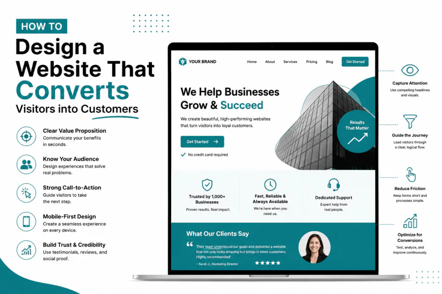How to Design a Website That Converts Visitors into Customers