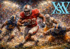 Football Acrylic Painting: Capturing the Passion, Power, and Energy of the Game