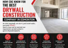 How cdc know for the best drywall construction company in edmonton