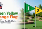 Green Yellow Orange Flag: A Bright and Durable Choice for Mini Golf Courses