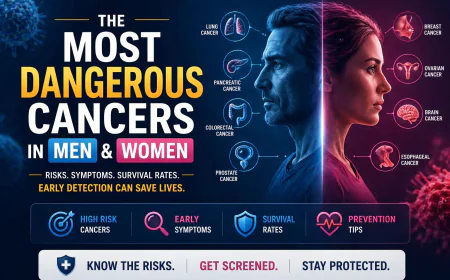 Most Dangerous Cancers in Men and Women (2026): Survival Rates & Risks