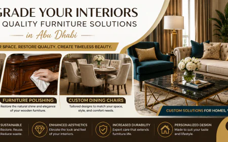 Upgrade Your Interiors with Quality Furniture Solutions in Abu Dhabi