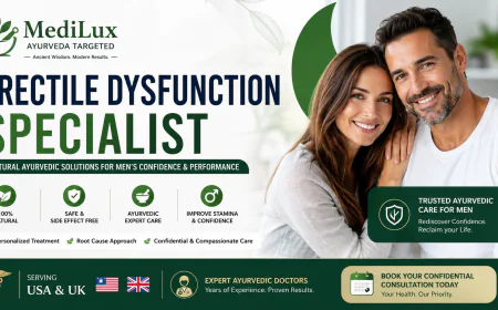 Erectile Dysfunction Specialist in USA & UK | Natural Ayurvedic Treatment