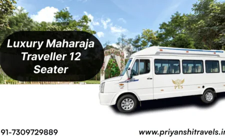 12 Seater Tempo Traveller in Lucknow for Hassle-Free Group Travel