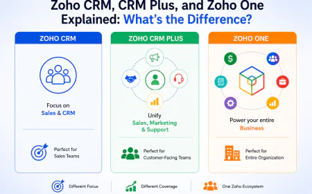 Zoho CRM, CRM Plus, and Zoho One Explained: What's the Difference?