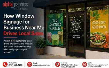 How Window Signage for Business Near Me Drives Local Sales