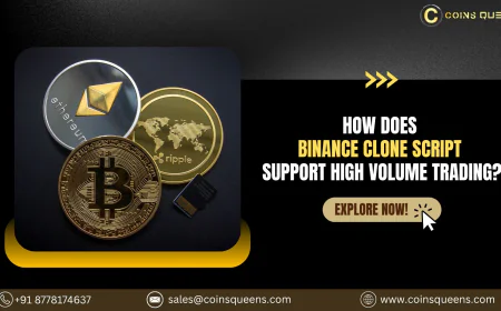 How Does Binance Clone Script Support High Volume Trading?