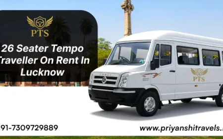 26 Seater Tempo Traveller on Rent in Lucknow for Comfortable Group Travel