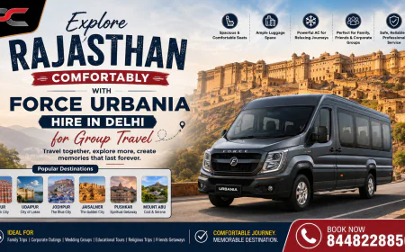 Explore Rajasthan Comfortably with Force Urbania Hire in Delhi for Group Travel