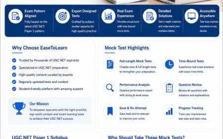 NTA UGC NET Paper 1 Mock Test 2026: The Smartest Way to Crack UGC NET with EaseToLearn