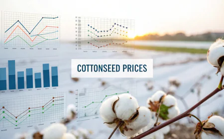 Cottonseed Price Trend Chart with Quarterly Forecast Prices and Index Insights