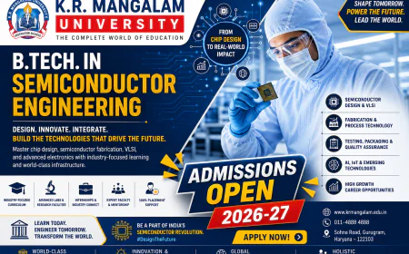 B.Tech. in Semiconductor Engineering: Course Details, Admissions, Scope, and Career Opportunities