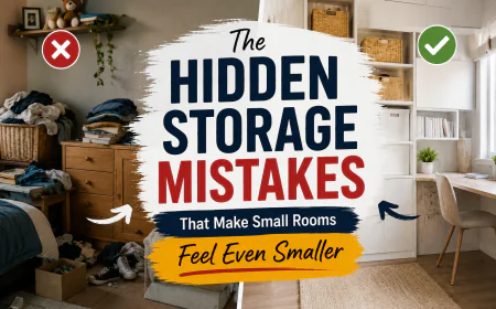 The Hidden Storage Mistakes That Make Small Rooms Feel Even Smaller
