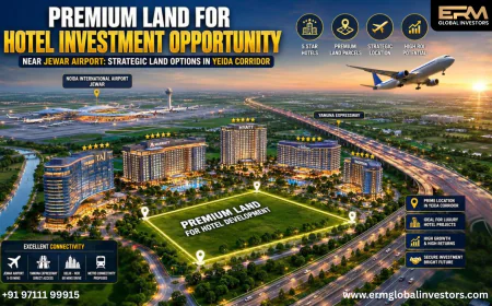 Premium Land For Hotel Investment Opportunity Near Jewar Airport: Strategic Land Options in YEIDA Corridor