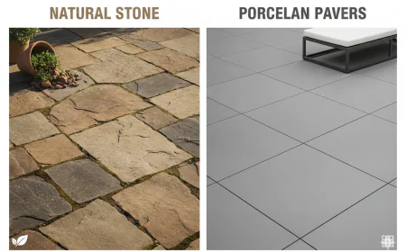 Natural Stone vs Porcelain Pavers: Which Is Better for Outdoor Areas?