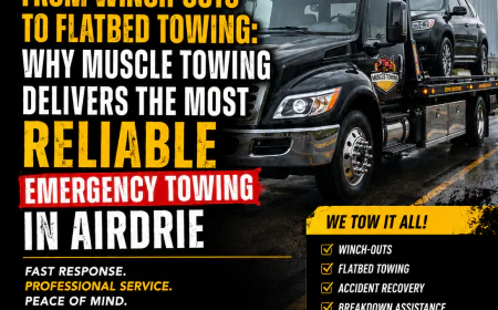 From Winch-Outs to Flatbed Towing: Why Muscle Towing Delivers the Most Reliable Emergency Towing in Airdrie