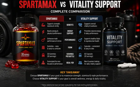 Spartamax vs Vitality Support Supplements: Complete Comparison