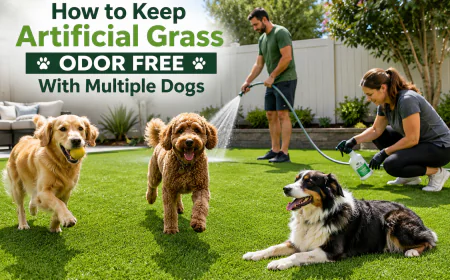How to Keep Artificial Grass Odor Free With Multiple Dogs