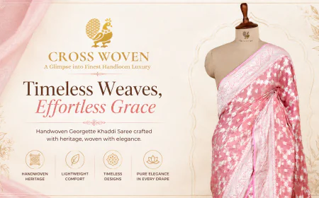 Premium Georgette Khaddi Saree Collection with Elegant Banarasi Craftsmanship