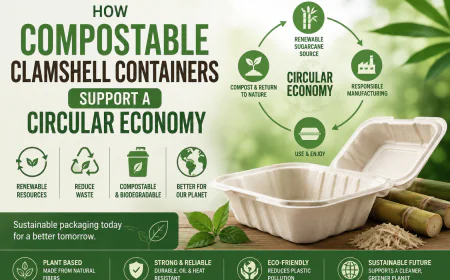 How Compostable Clamshell Containers Support a Circular Economy