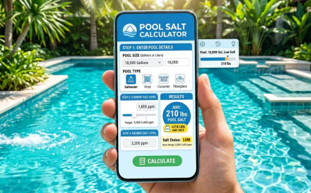Pool Salt Calculator  Find the Right Salt Level for Your Pool