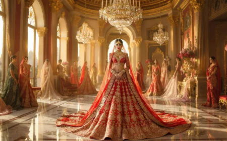 Seema Gujral Bridal Lehenga from Silk Threads Designer Wear