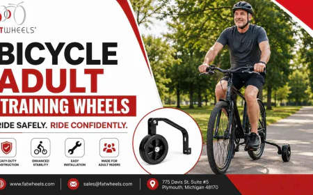 FATWHEELS Bicycle Adult Training Wheels – Heavy-Duty Training Wheels for Bike | Stable 16 Inch Bike with Training Wheels | Premium Bike with Big Wheels for Adults, Seniors & Special Needs Riders